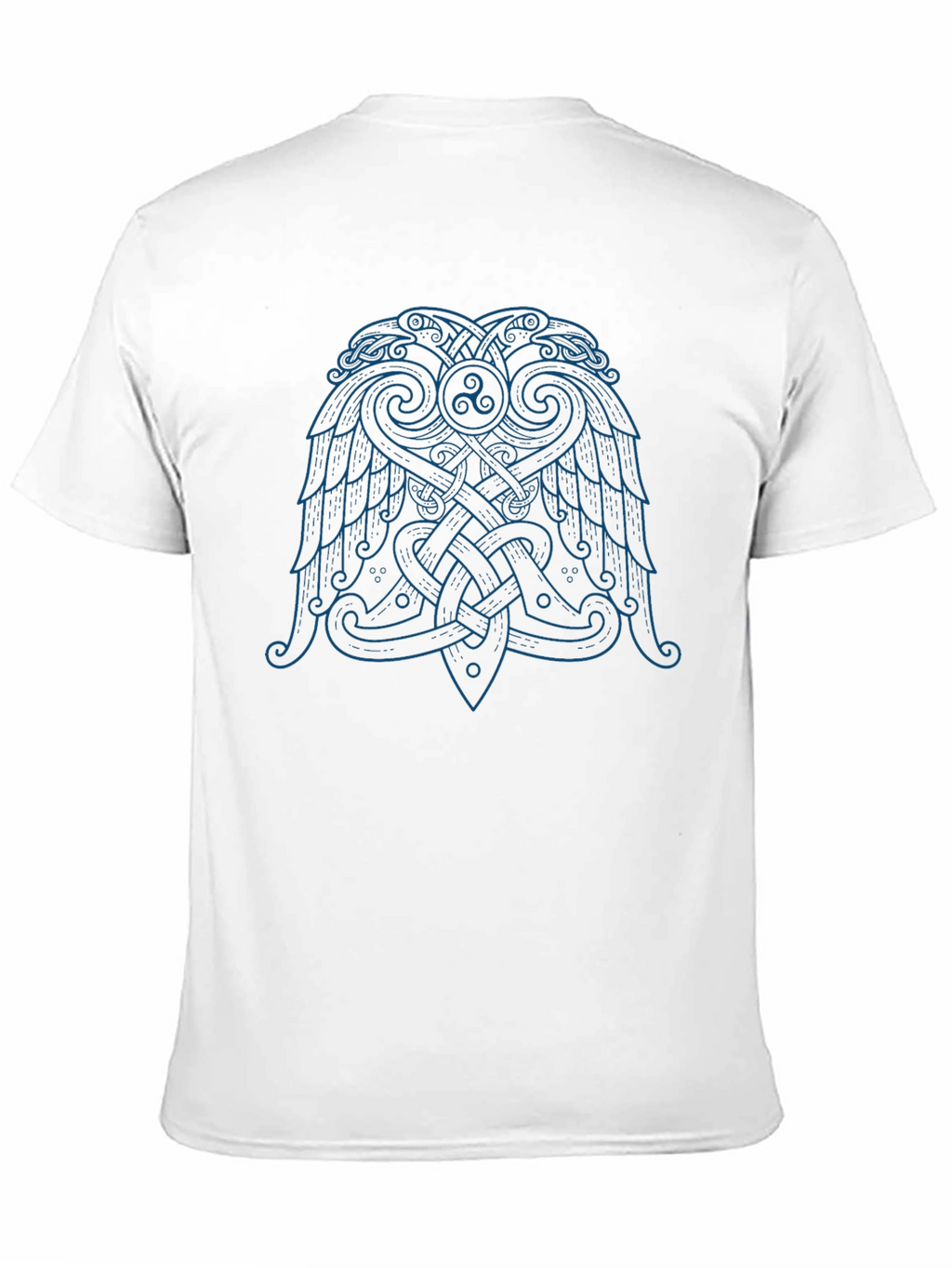 Viking Raven T-Shirt - Celtic Knot Design