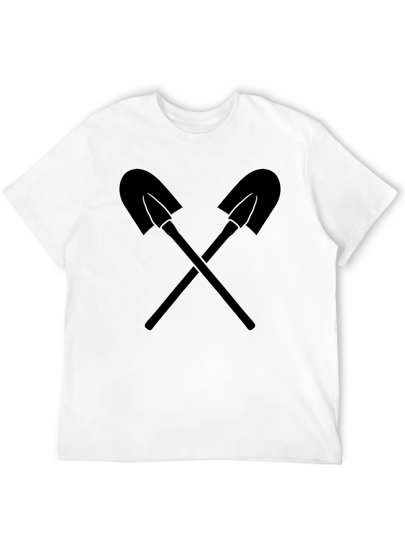 Crossed Shovels Graphic Tee - Black