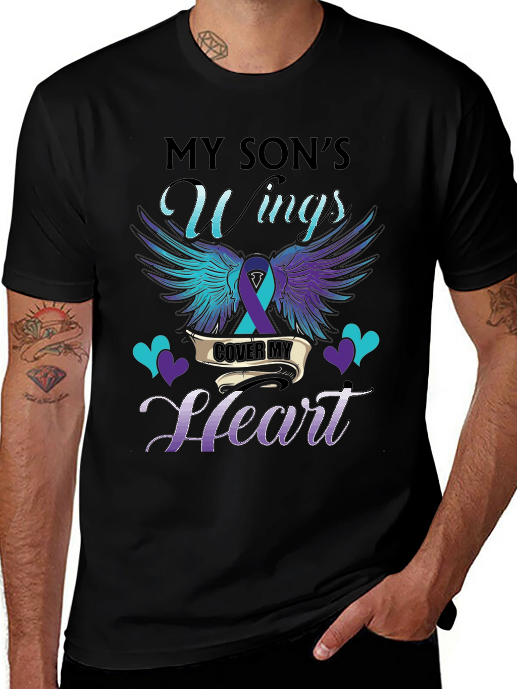 My Sons Wings Cover My Heart T-Shirt