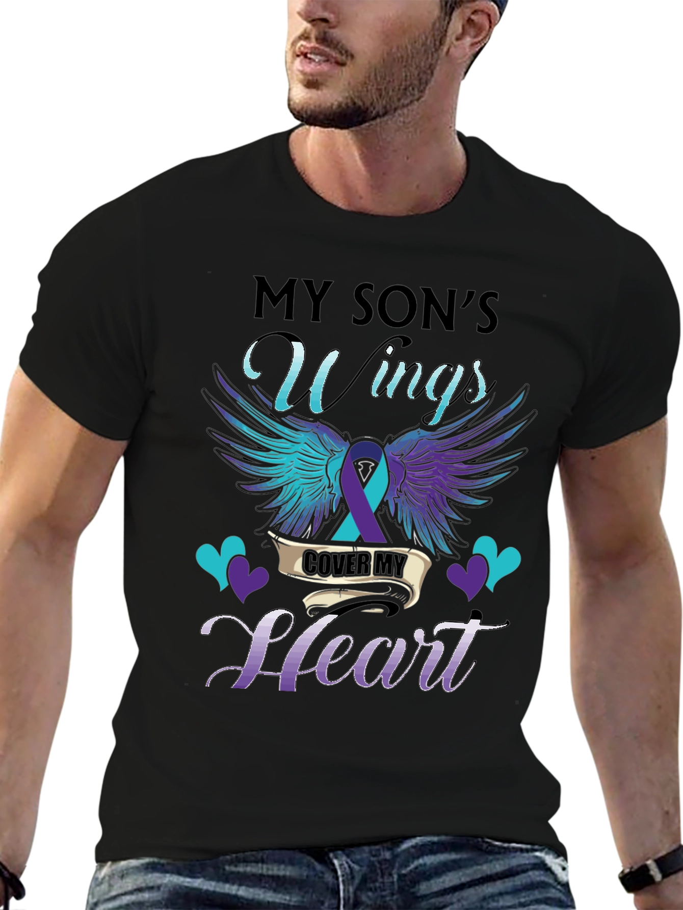 My Sons Wings Cover My Heart T-Shirt