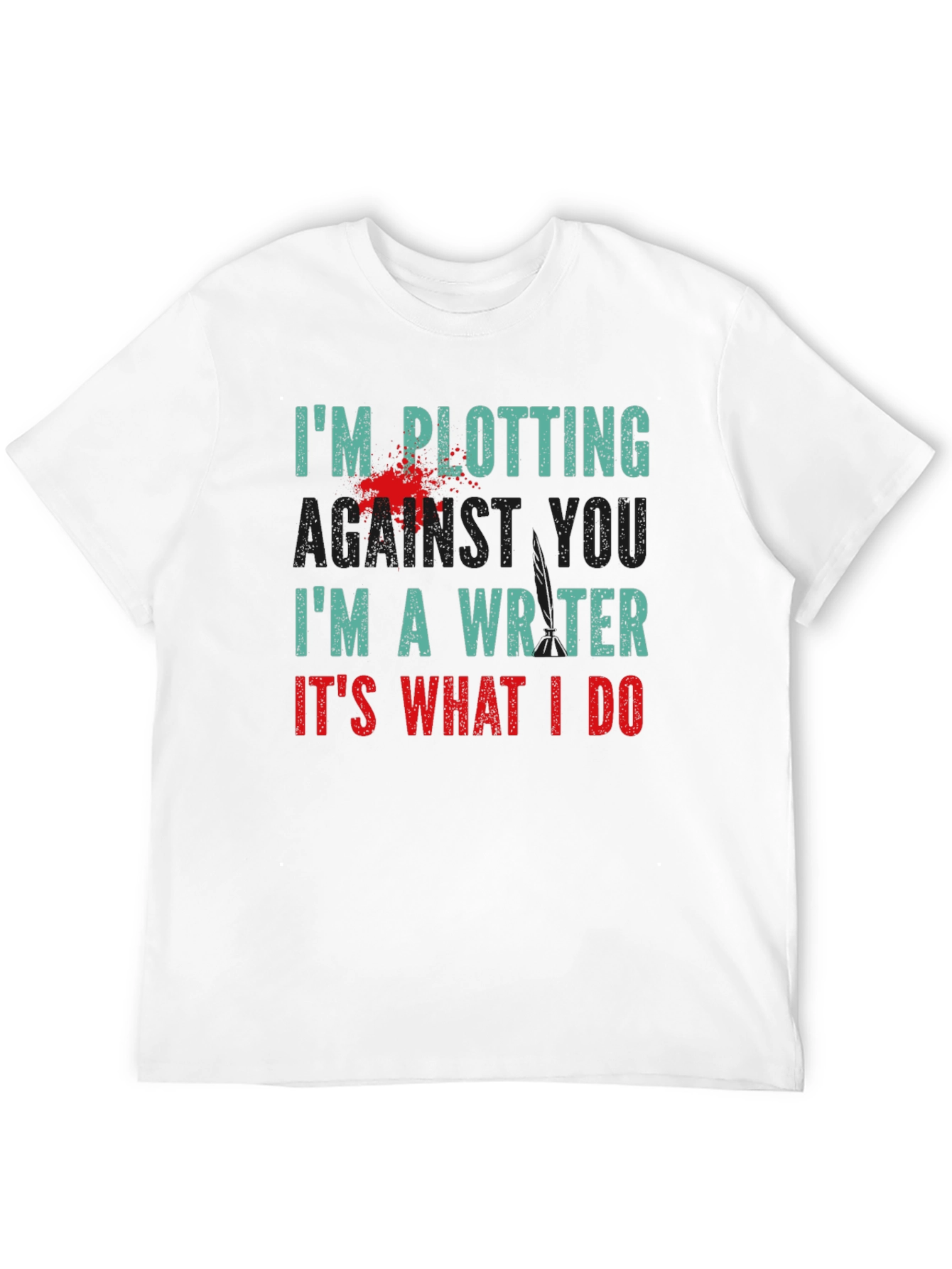 Plotting Writer T-Shirt - Novelty Tee