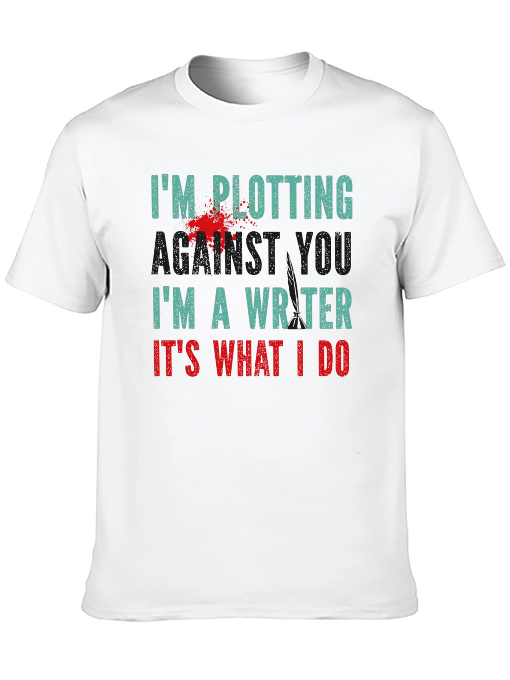 Plotting Writer T-Shirt - Novelty Tee