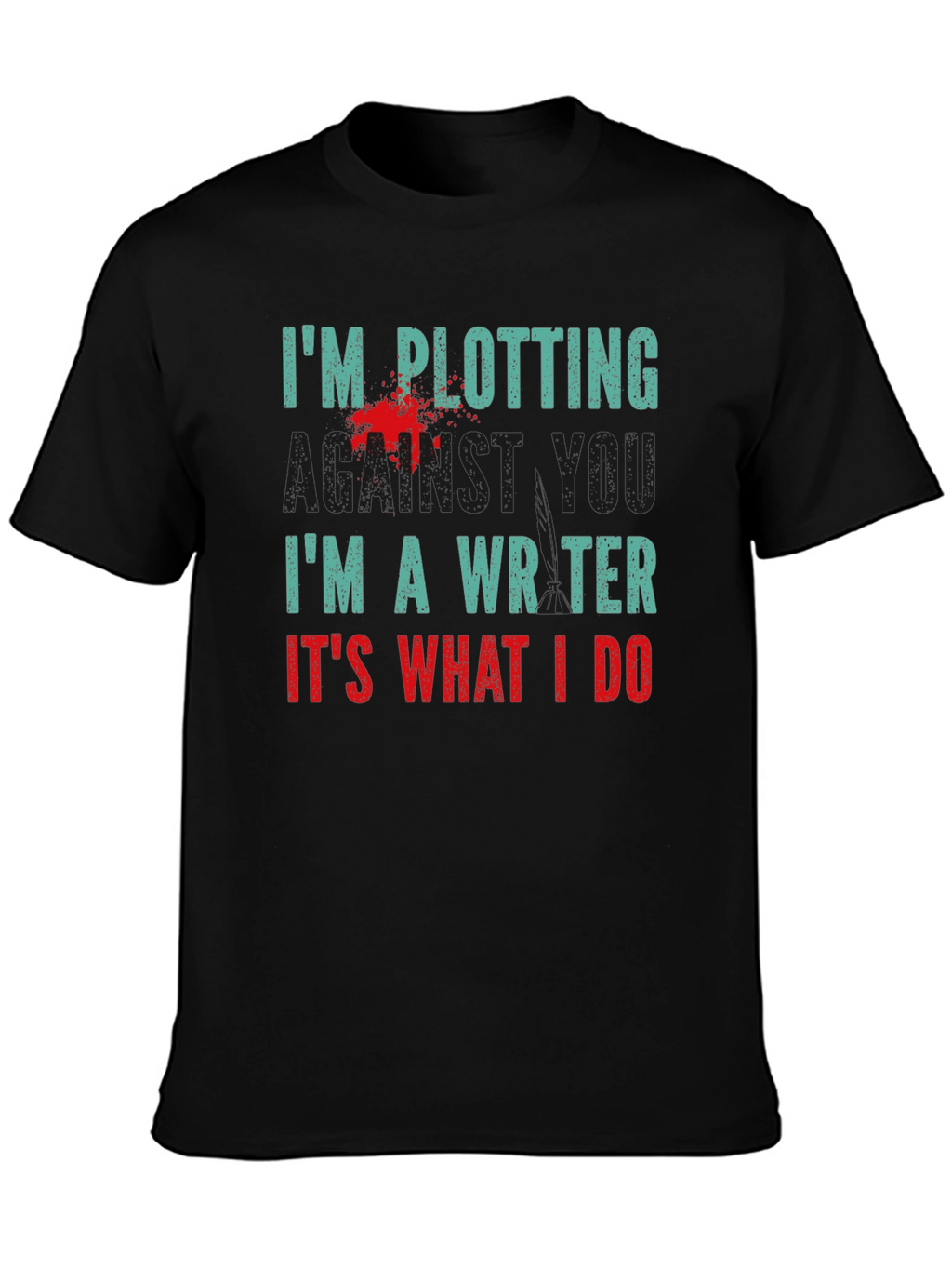 Plotting Writer T-Shirt - Novelty Tee