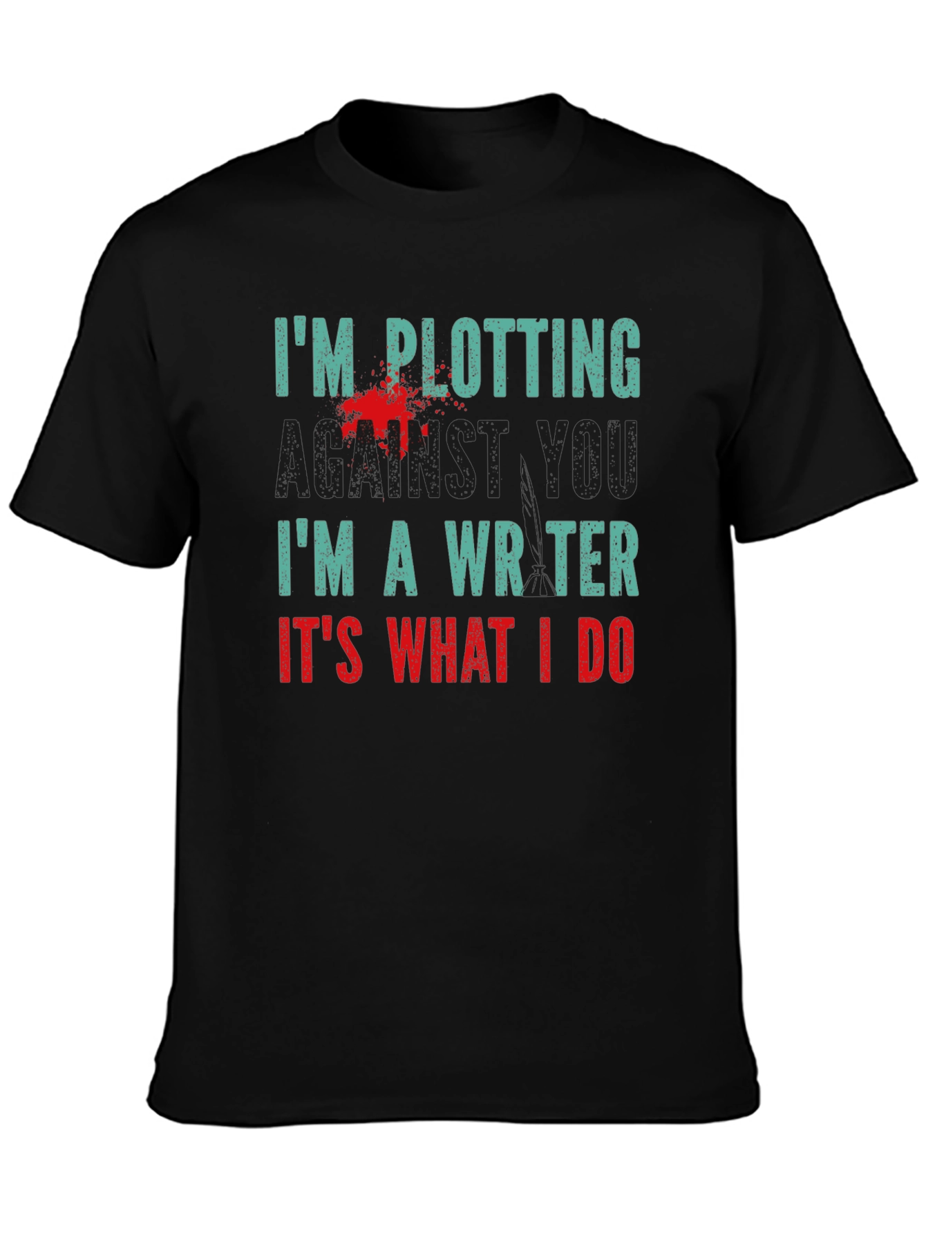 Plotting Writer T-Shirt - Novelty Tee