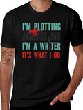 Plotting Writer T-Shirt - Novelty Tee