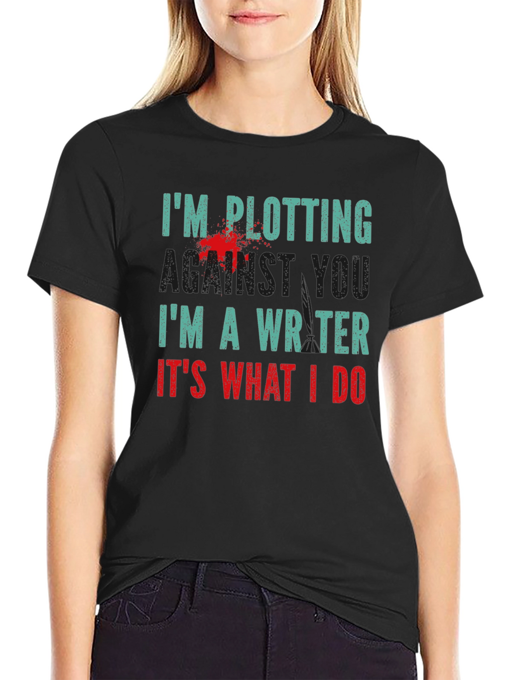 Plotting Writer T-Shirt - Novelty Tee