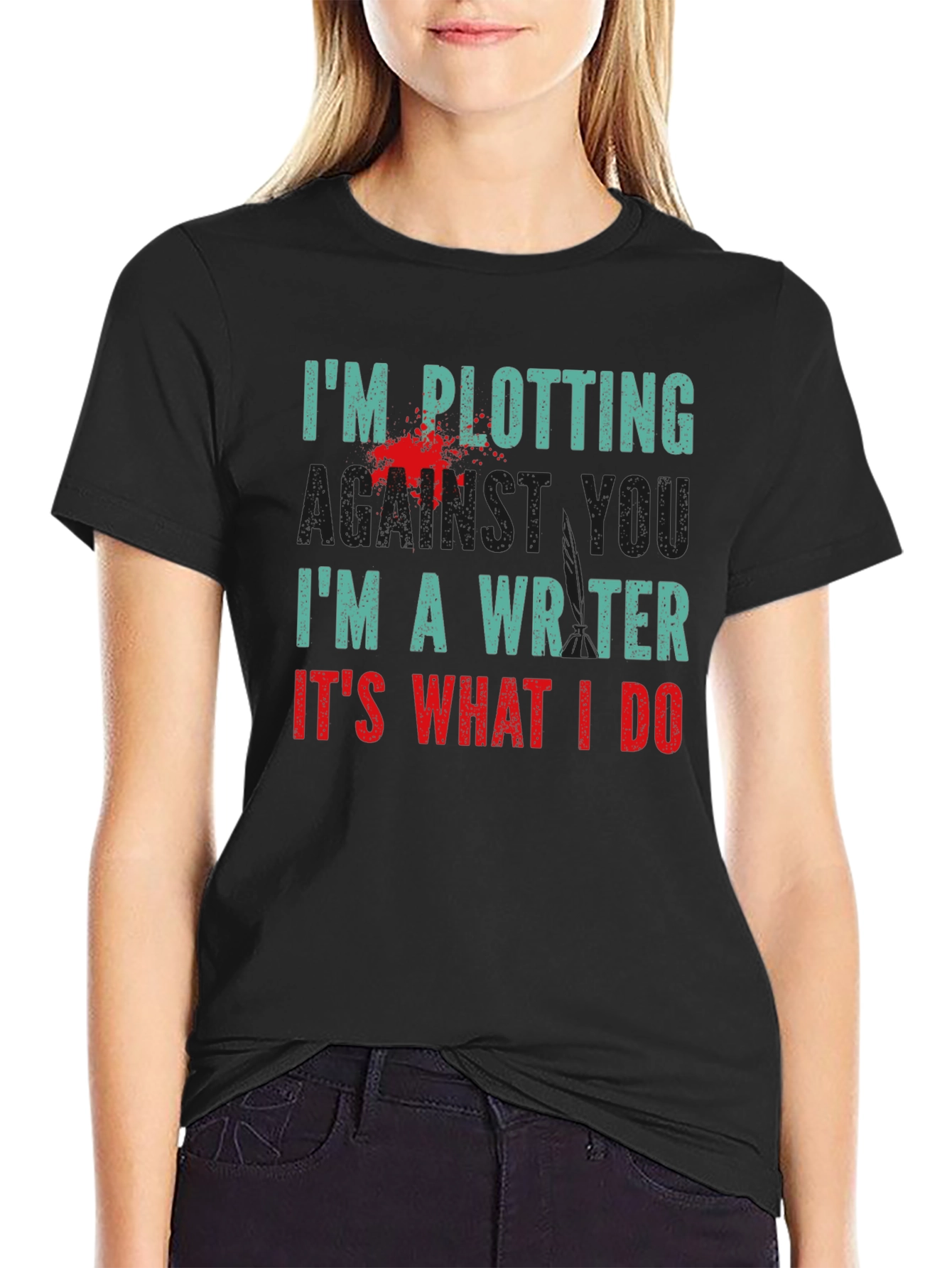 Plotting Writer T-Shirt - Novelty Tee