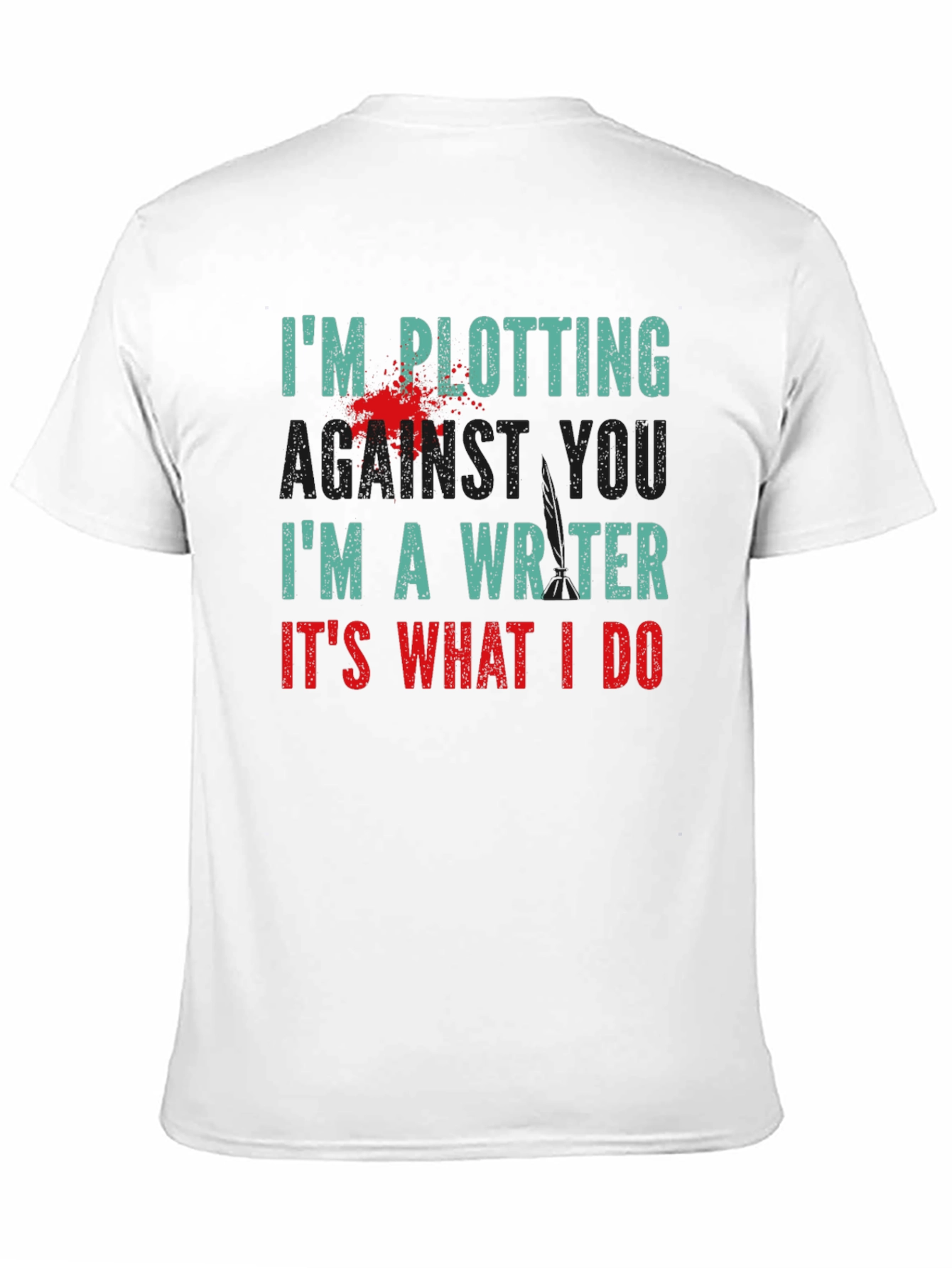 Plotting Writer T-Shirt - Novelty Tee