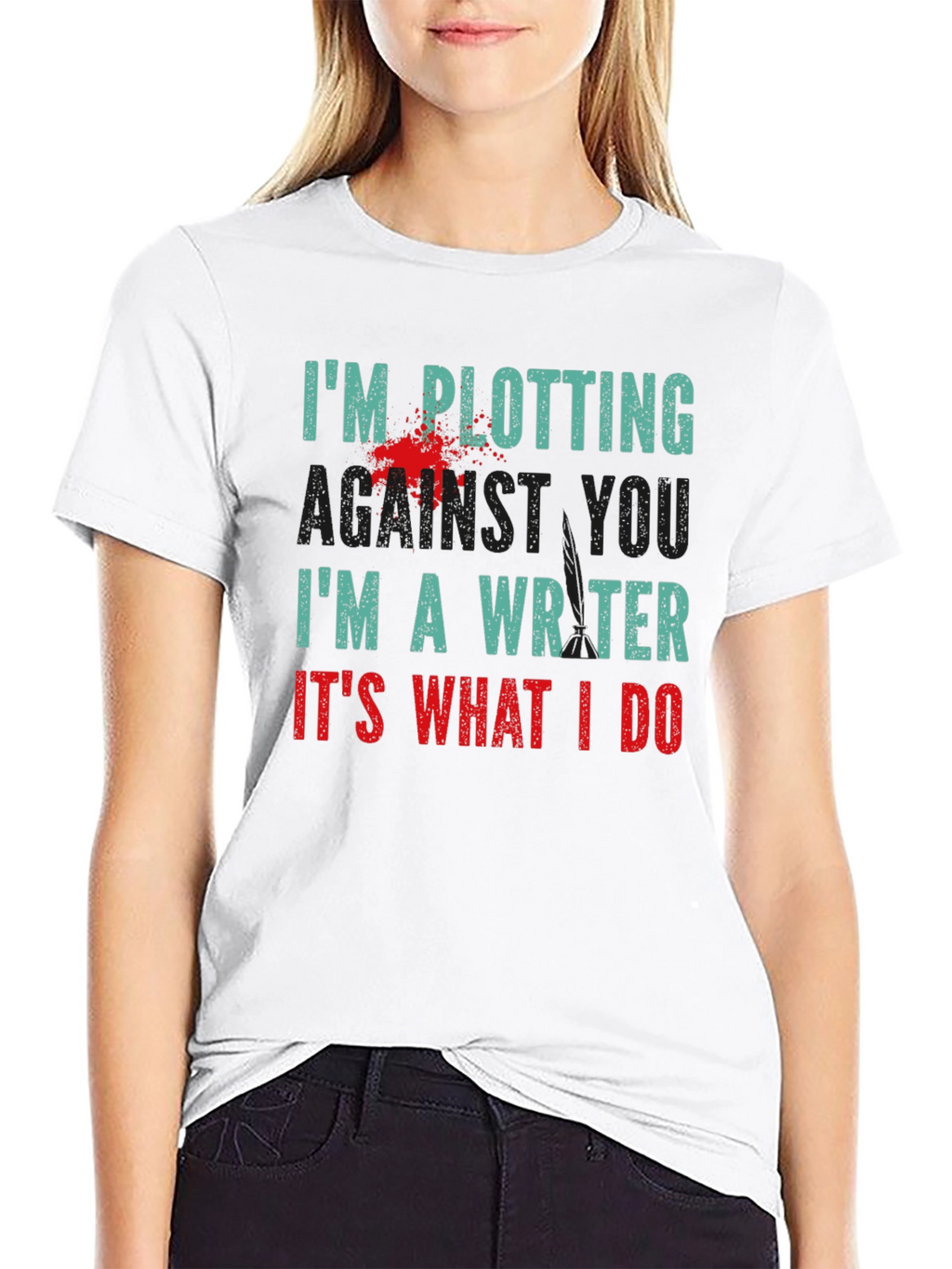 Plotting Writer T-Shirt - Novelty Tee