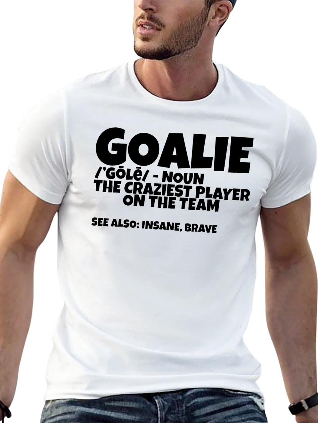 Goalkeeper Definition Black T-Shirt