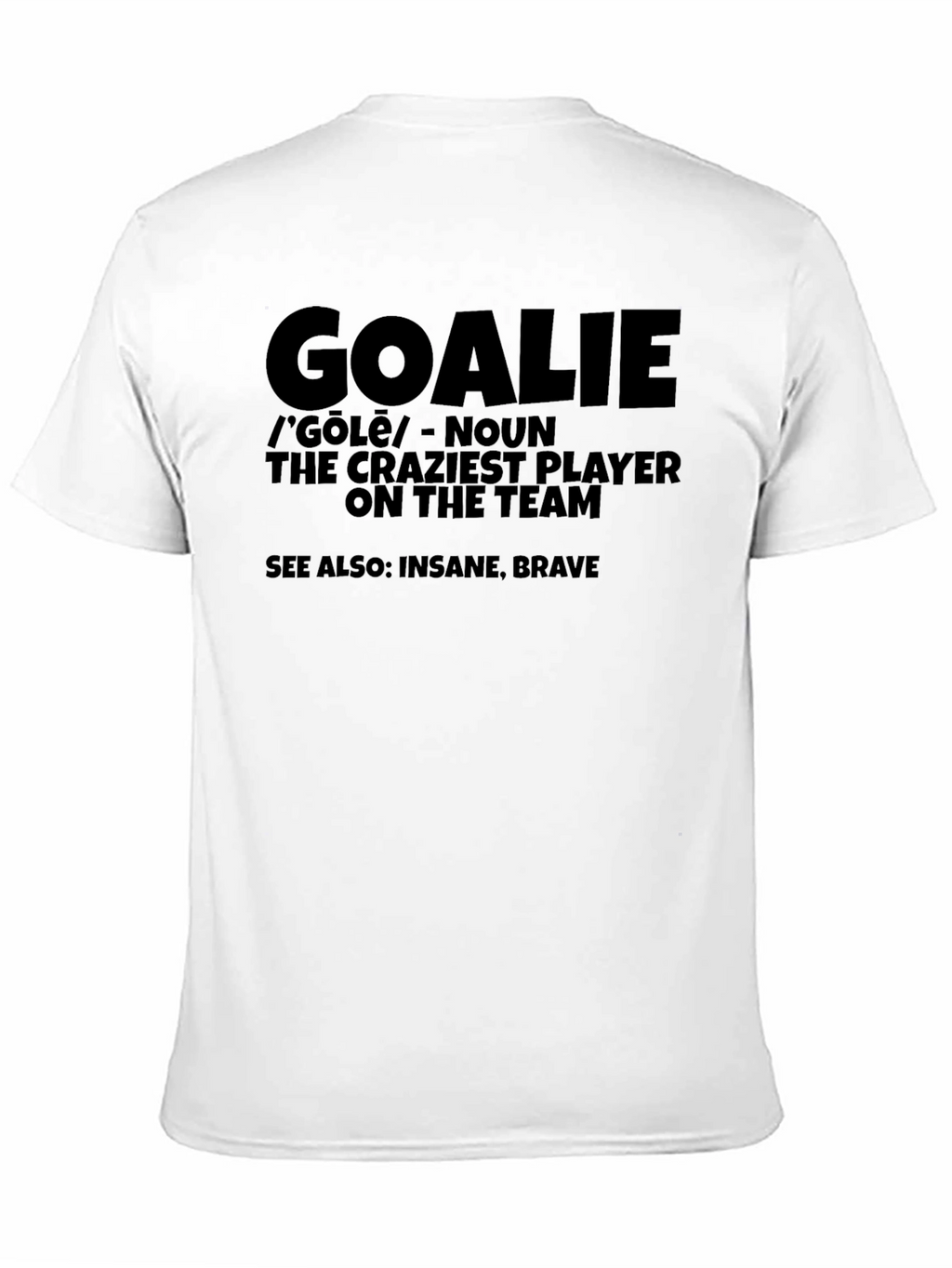 Goalkeeper Definition Black T-Shirt