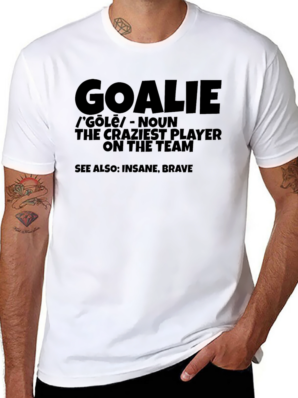 Goalkeeper Definition Black T-Shirt