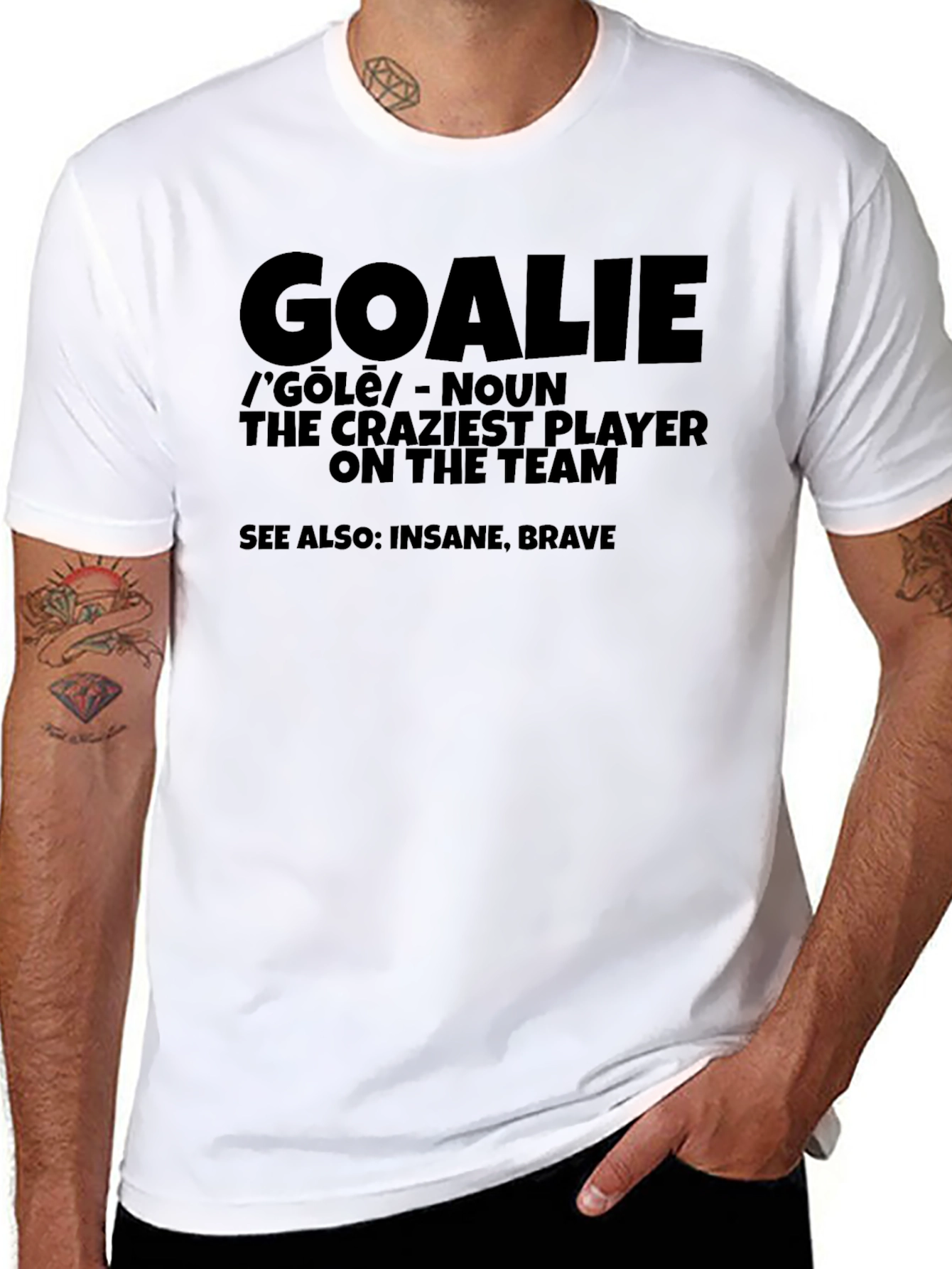 Goalkeeper Definition Black T-Shirt