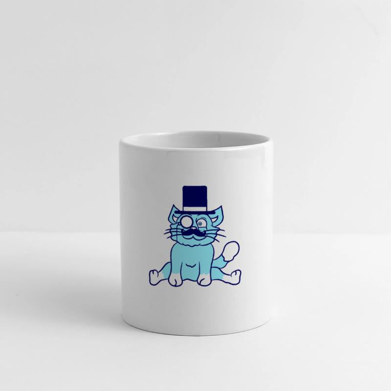 Sir Cat Gentleman Top Hat Monocle Glasses Rich Guy