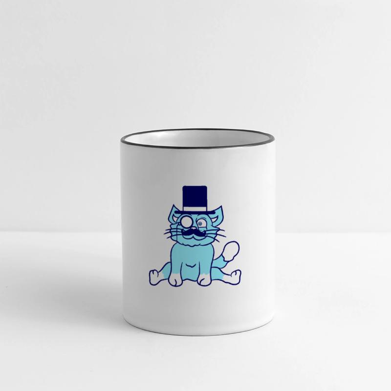 Sir Cat Gentleman Top Hat Monocle Glasses Rich Guy