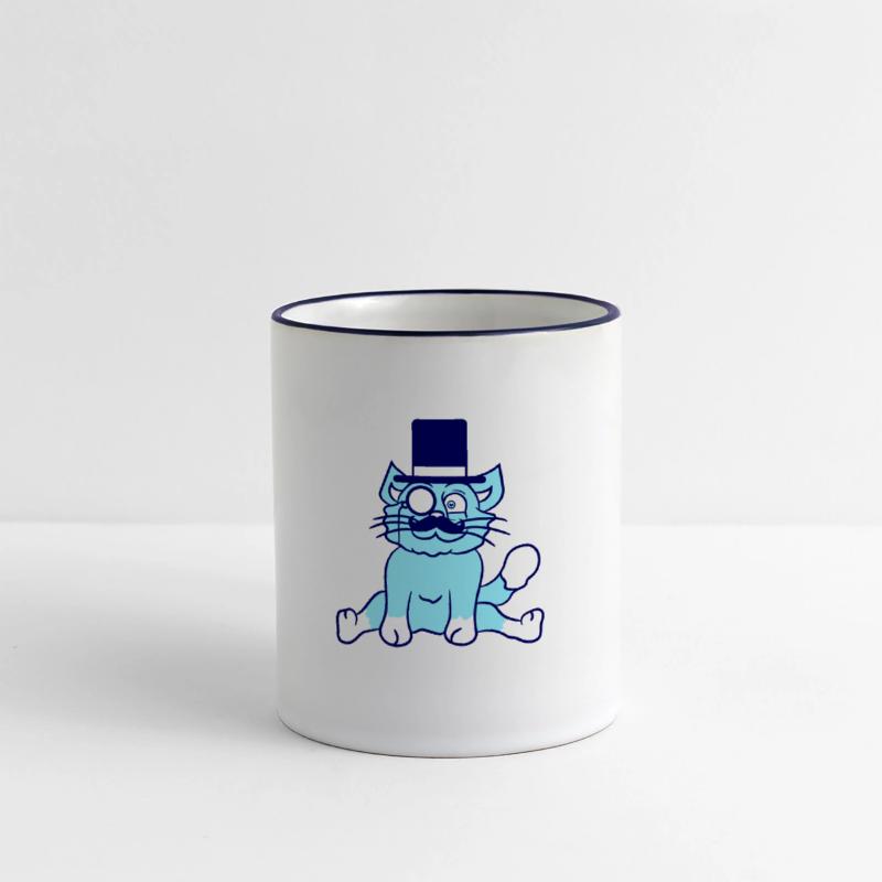 Sir Cat Gentleman Top Hat Monocle Glasses Rich Guy