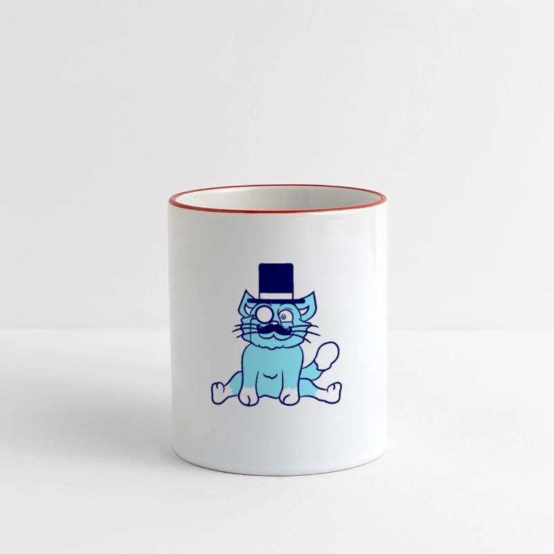Sir Cat Gentleman Top Hat Monocle Glasses Rich Guy