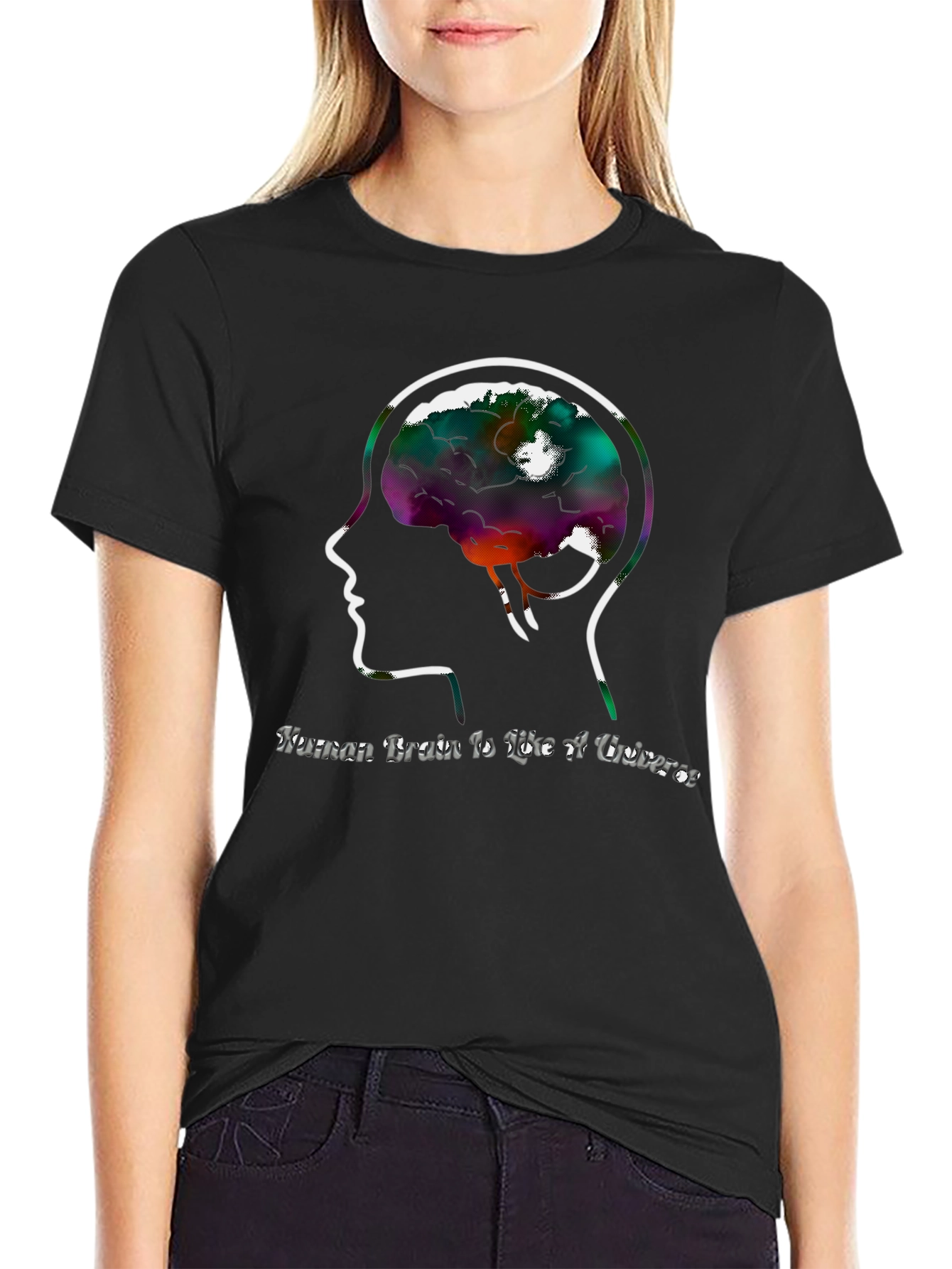 Human Brain Universe Graphic Tee