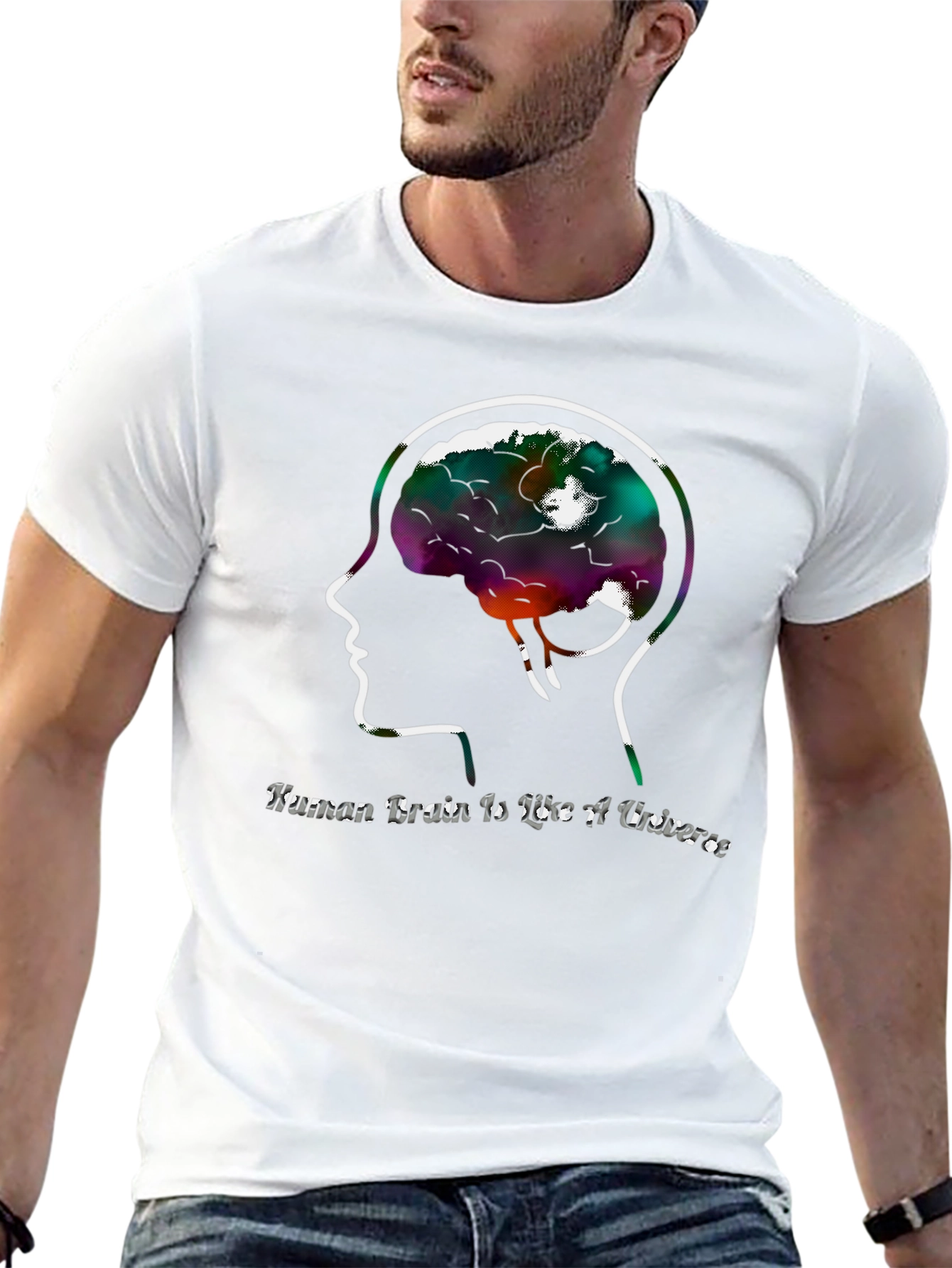 Human Brain Universe Graphic Tee