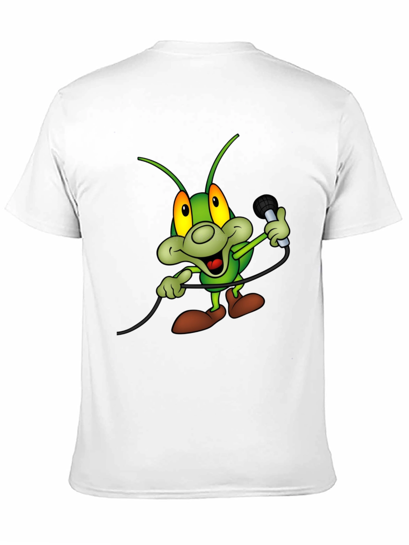 Cartoon Bug Microphone T-Shirt