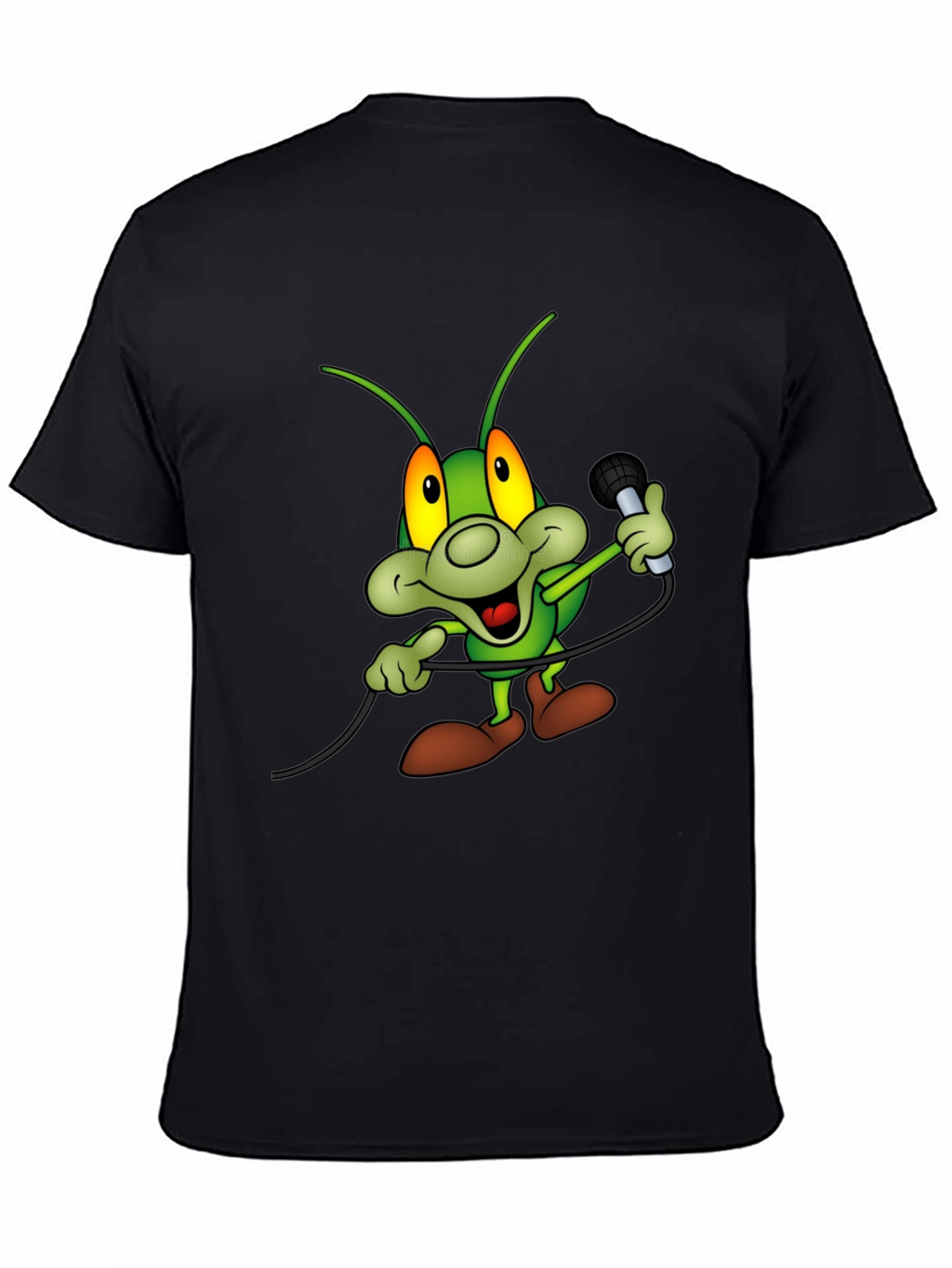 Cartoon Bug Microphone T-Shirt