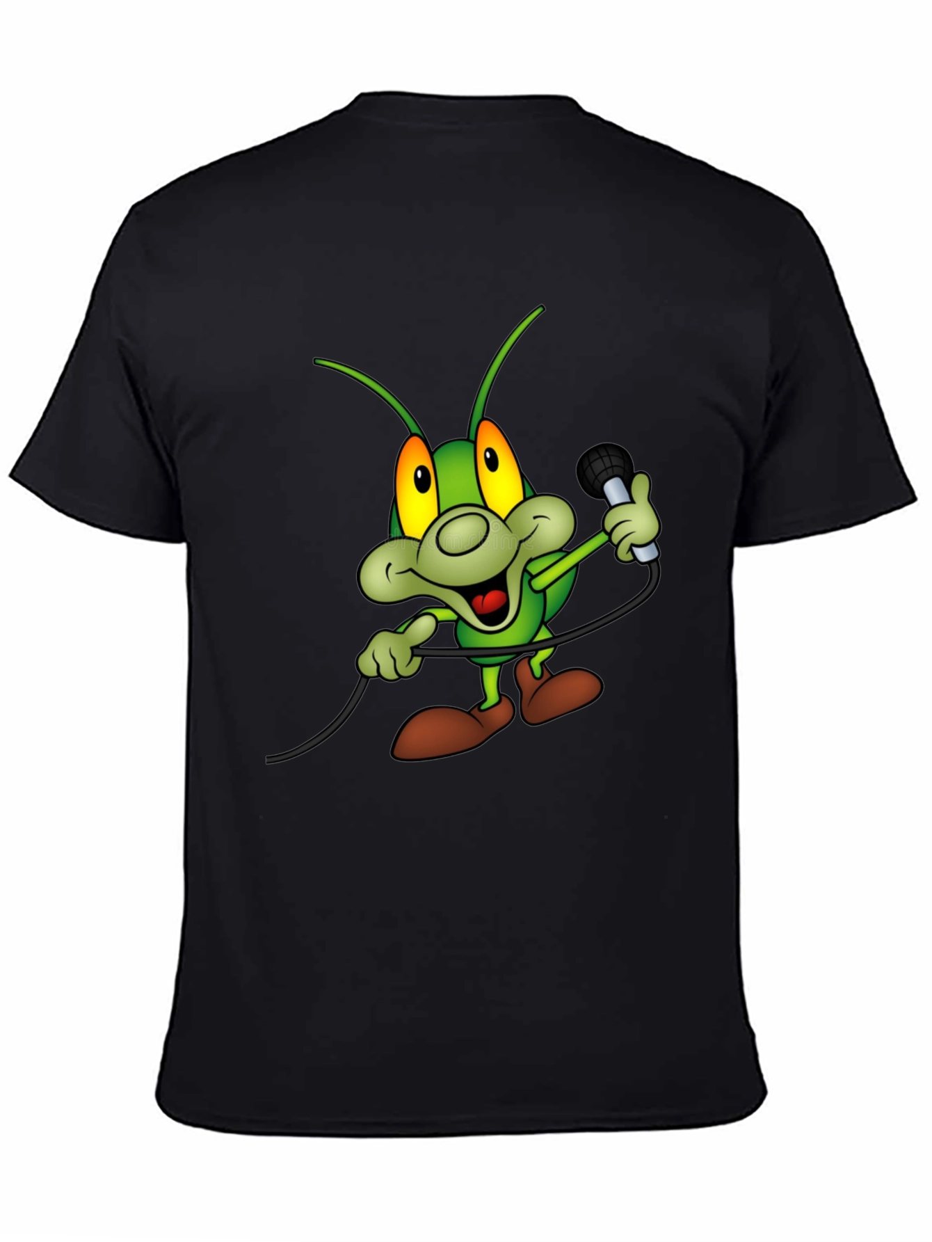 Cartoon Bug Microphone T-Shirt