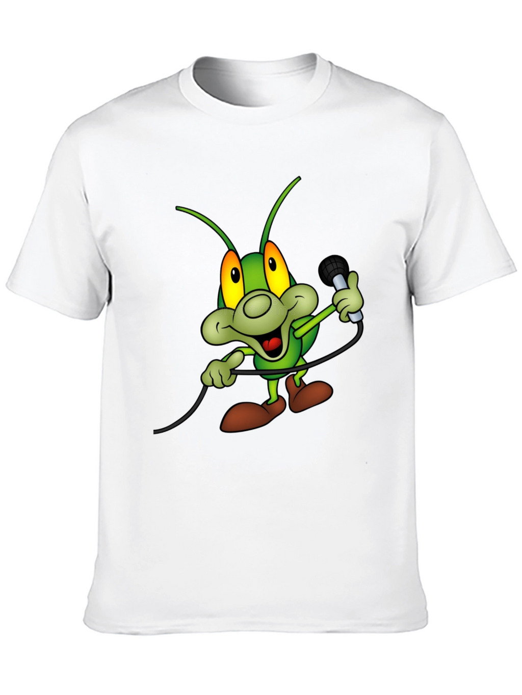 Cartoon Bug Microphone T-Shirt