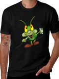 Cartoon Bug Microphone T-Shirt