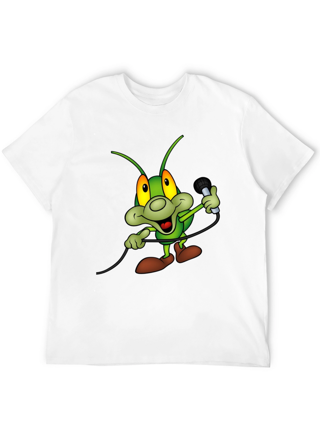 Cartoon Bug Microphone T-Shirt