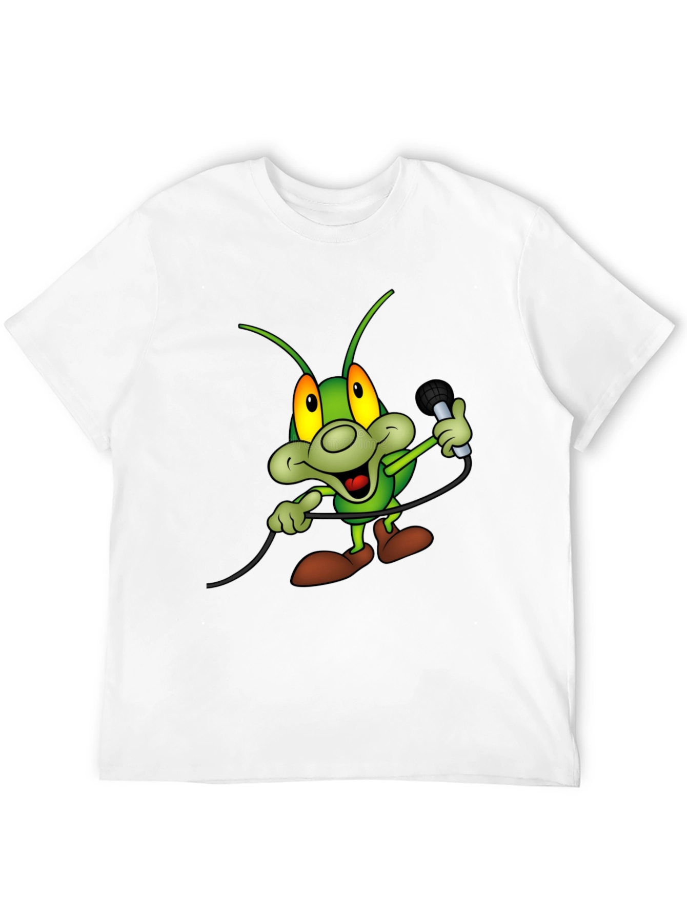 Cartoon Bug Microphone T-Shirt