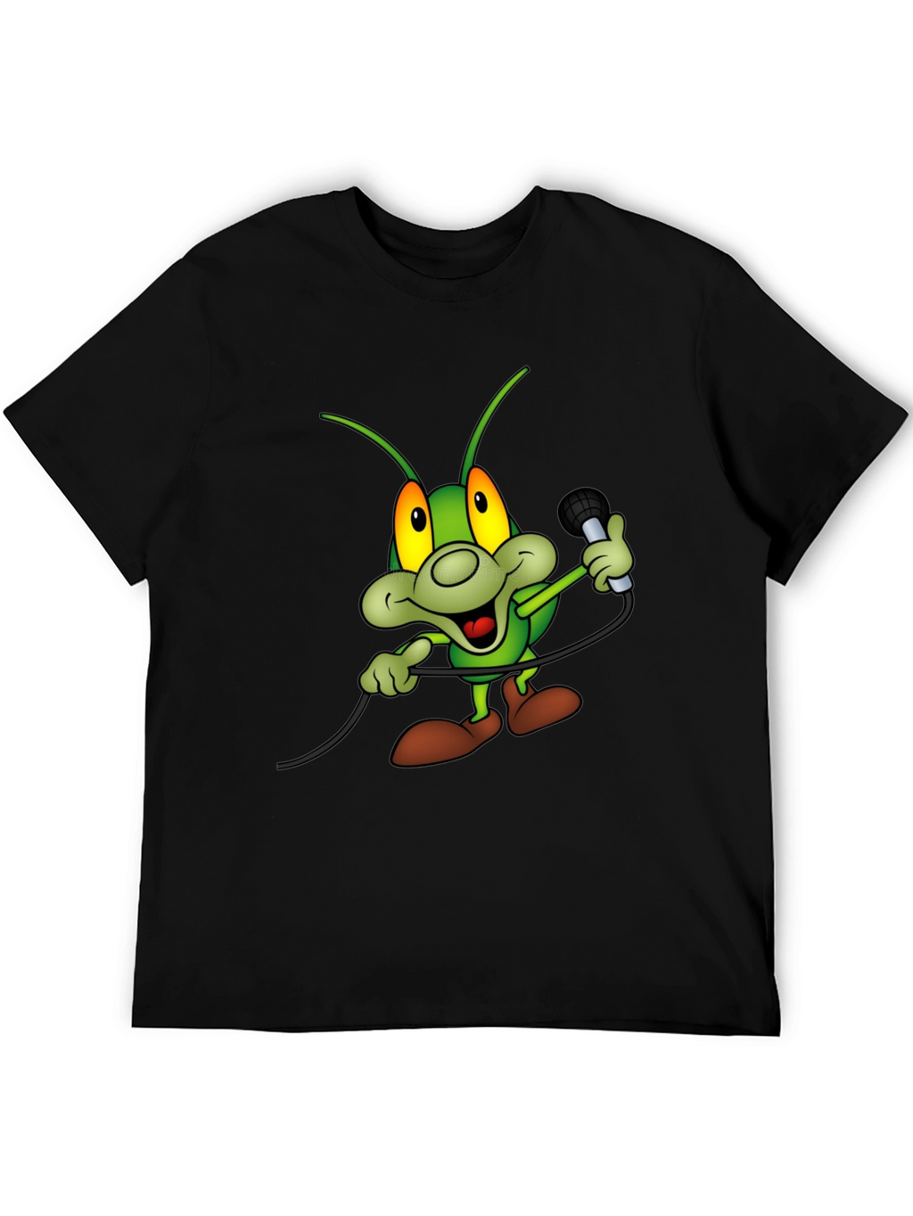 Cartoon Bug Microphone T-Shirt