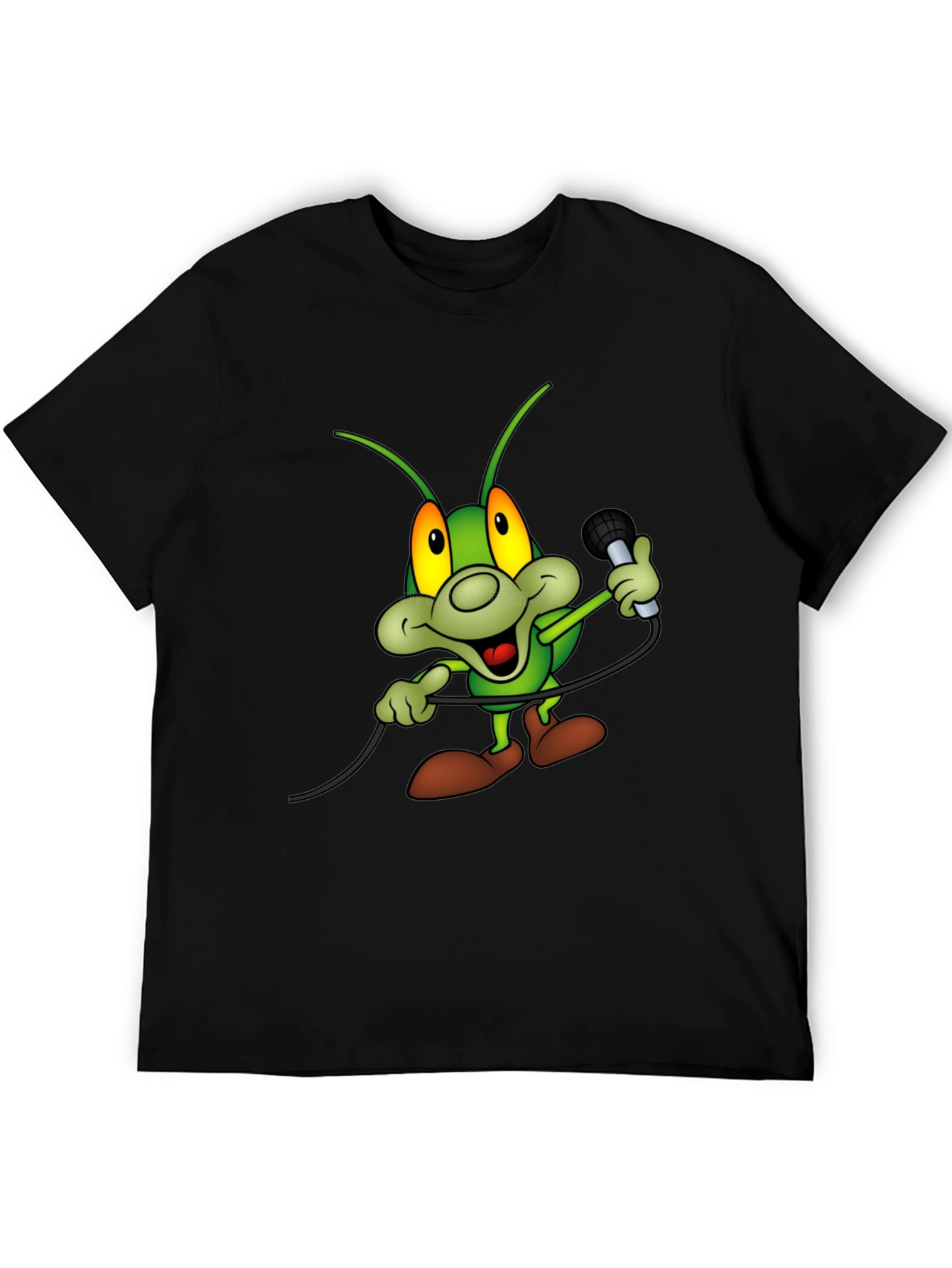 Cartoon Bug Microphone T-Shirt