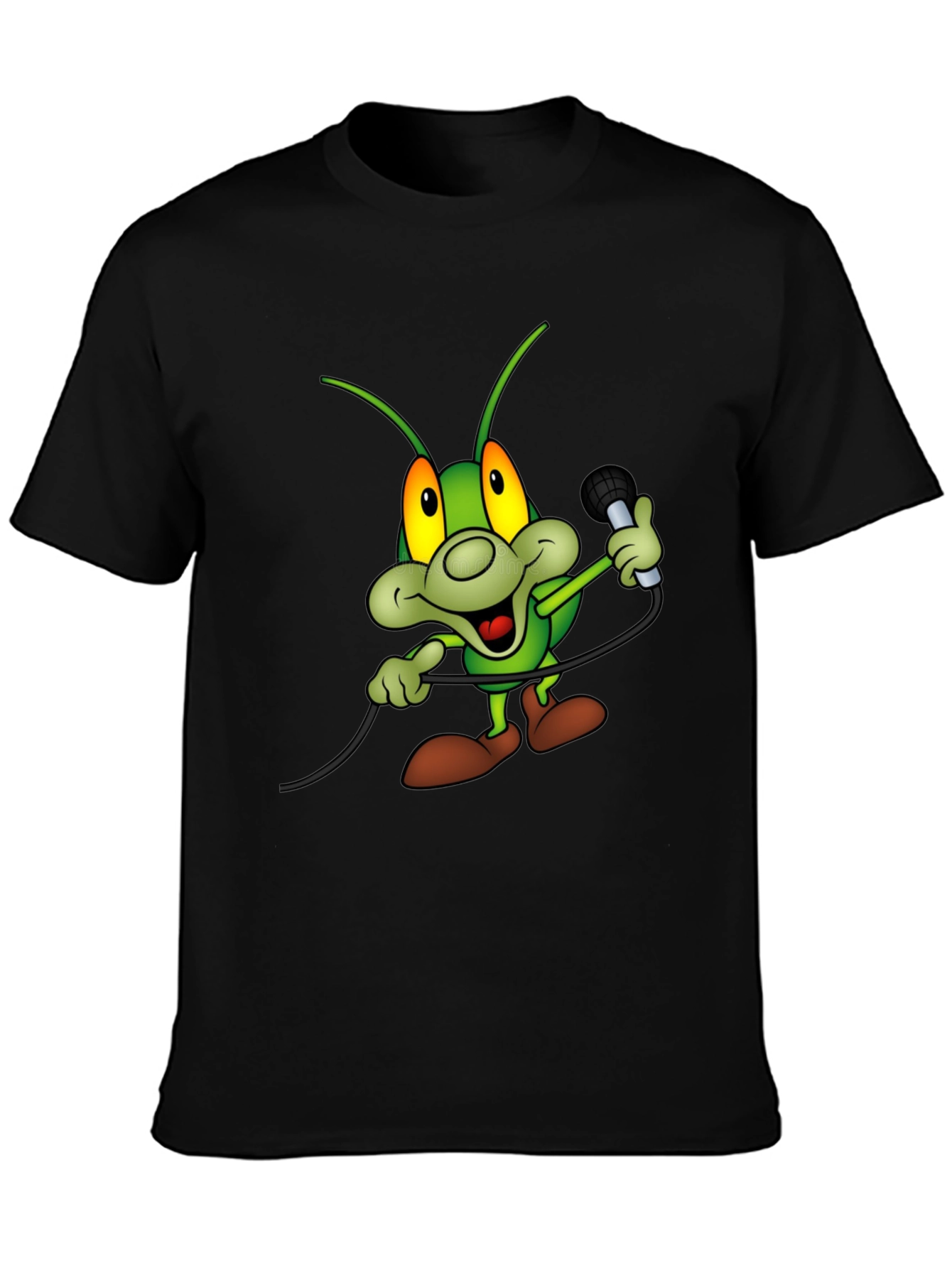 Cartoon Bug Microphone T-Shirt