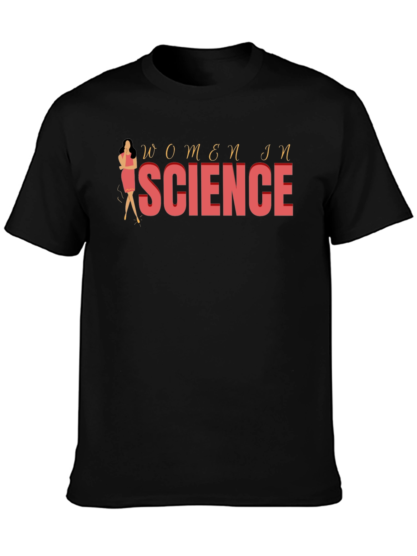 Women in Science Graphic Tee - Black
