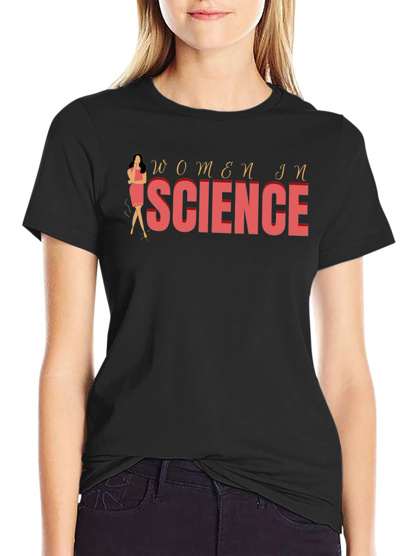 Women in Science Graphic Tee - Black