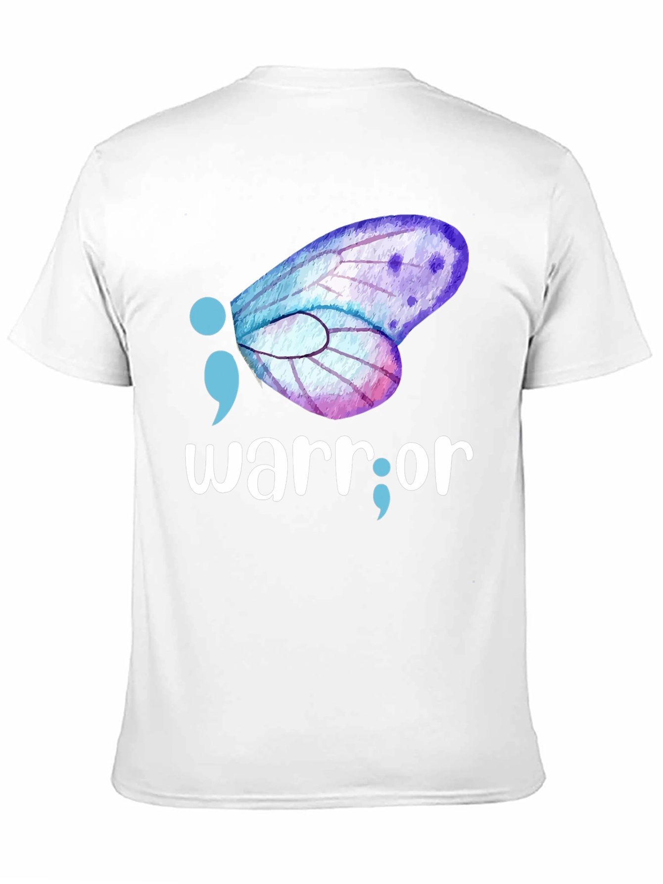Warrior Semipcolon Butterfly Graphic Tee