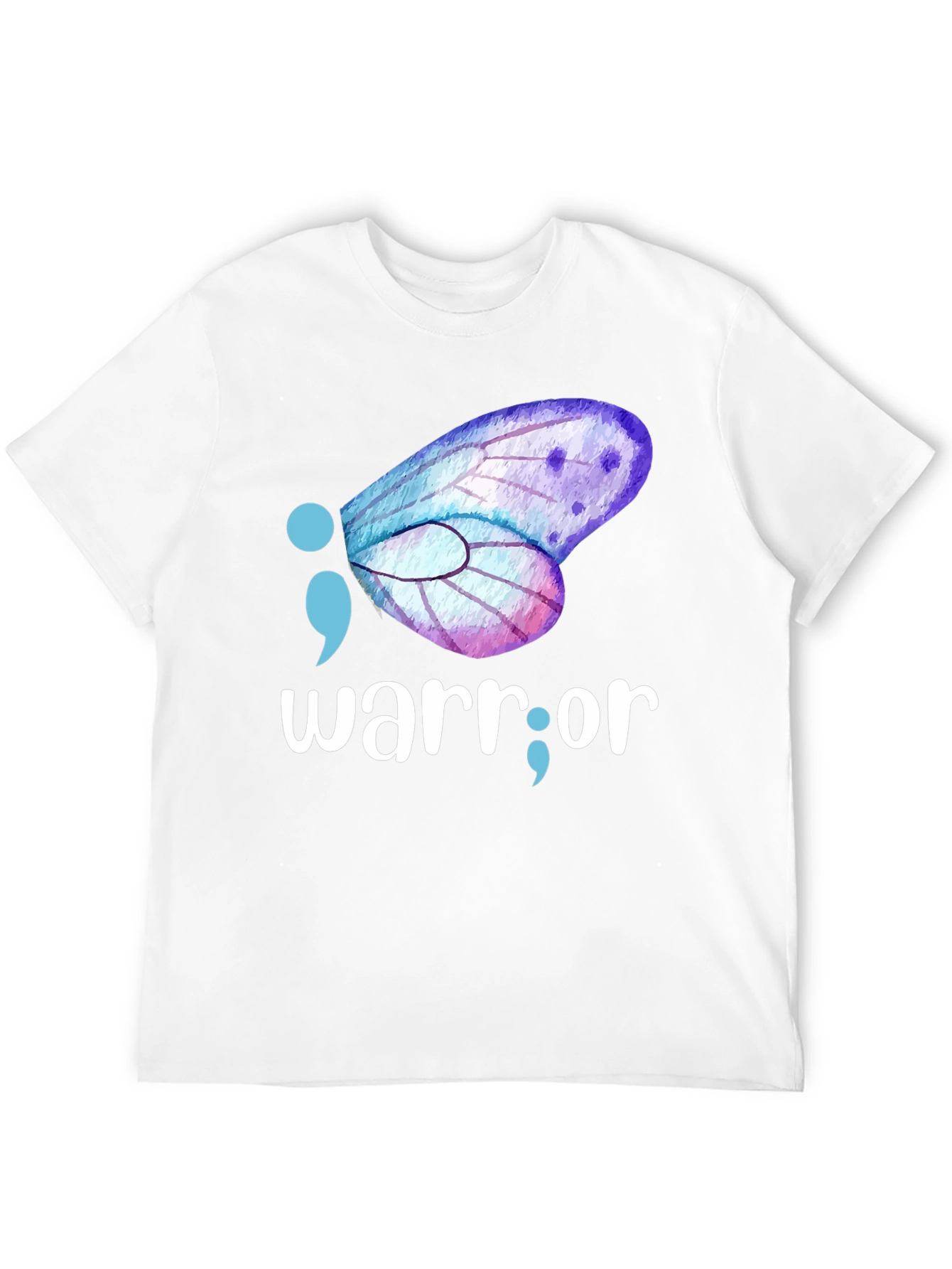 Warrior Semipcolon Butterfly Graphic Tee