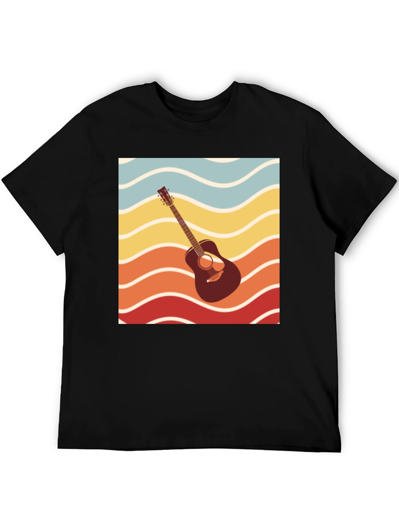 Retro Guitar Wave Graphic Tee