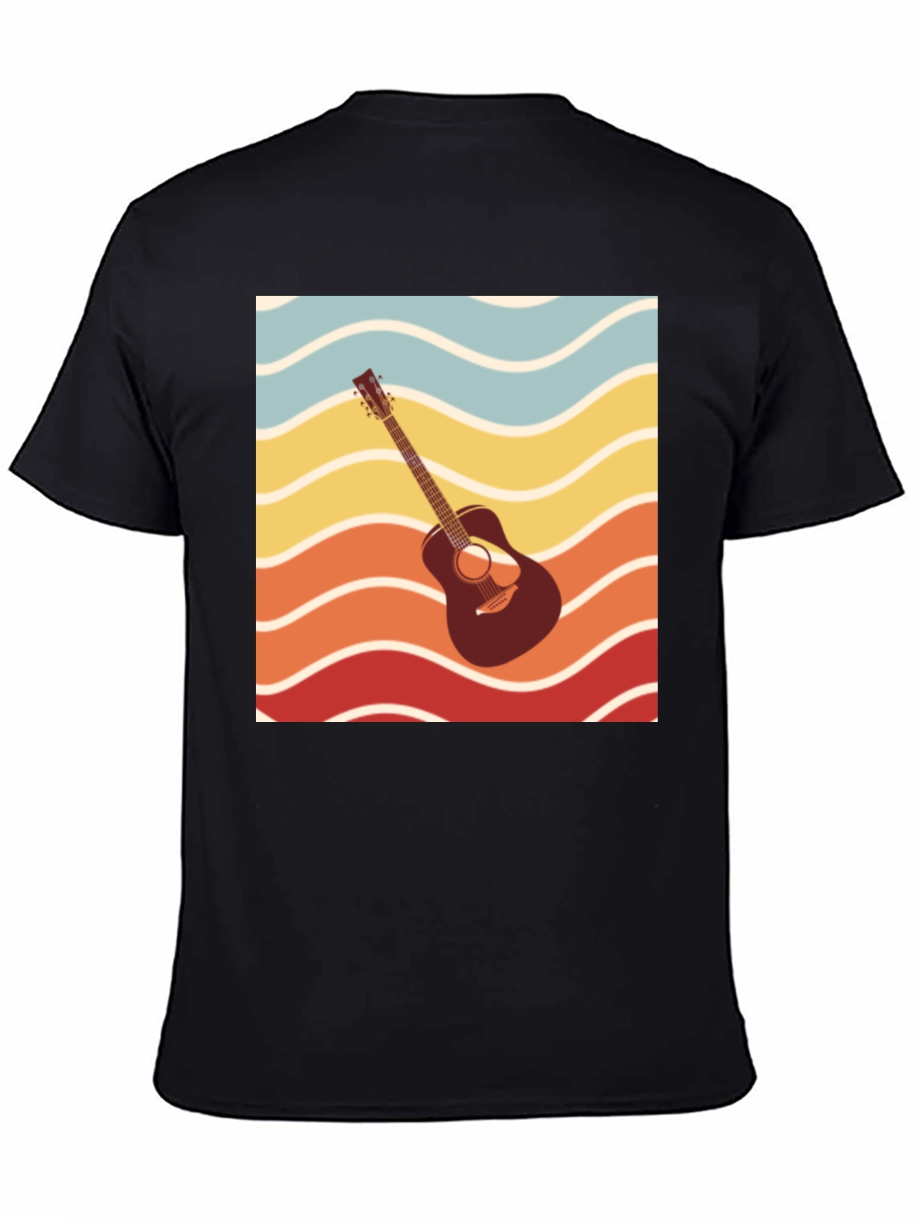 Retro Guitar Wave Graphic Tee