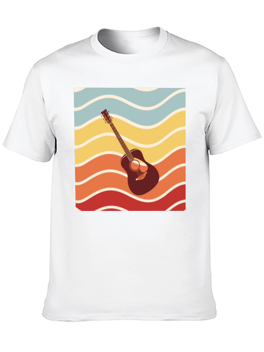Retro Guitar Wave Graphic Tee
