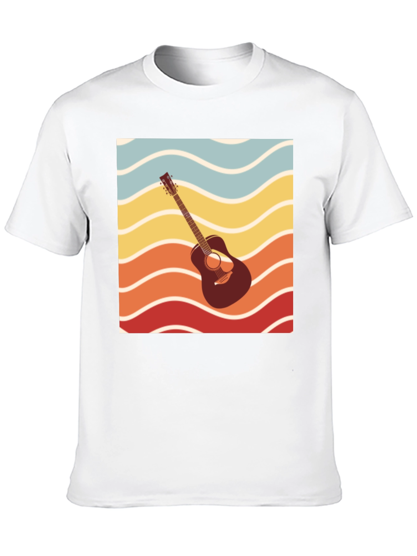 Retro Guitar Wave Graphic Tee