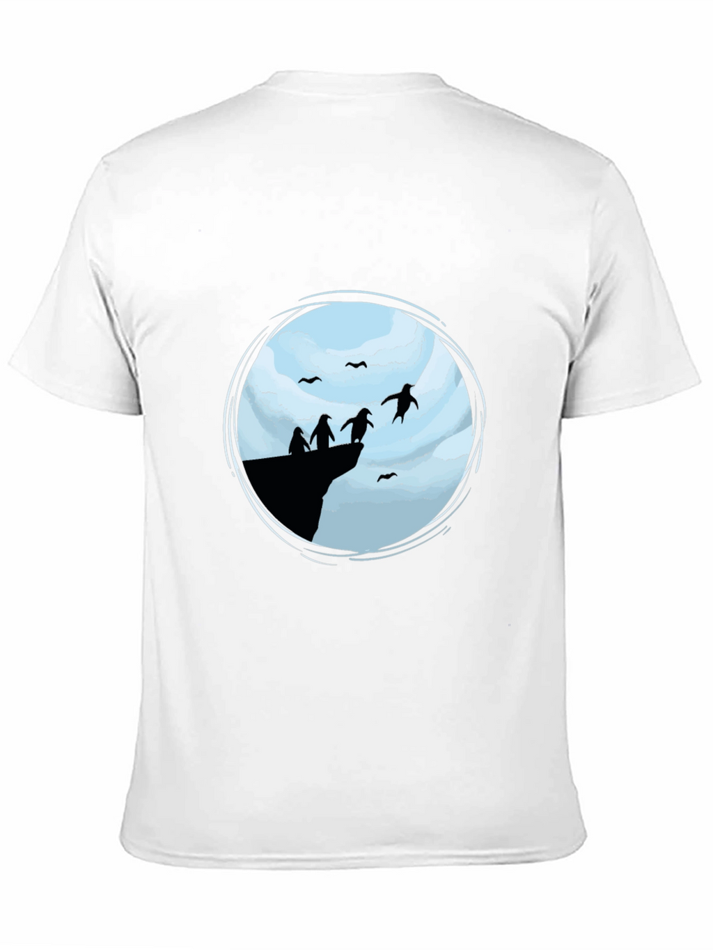 Penguin Cliff Black T-Shirt