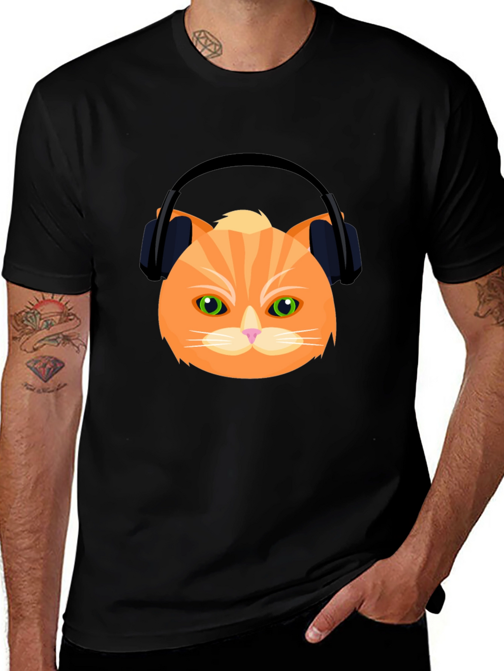 Cool Cat Graphic Tee - DJ Kitten