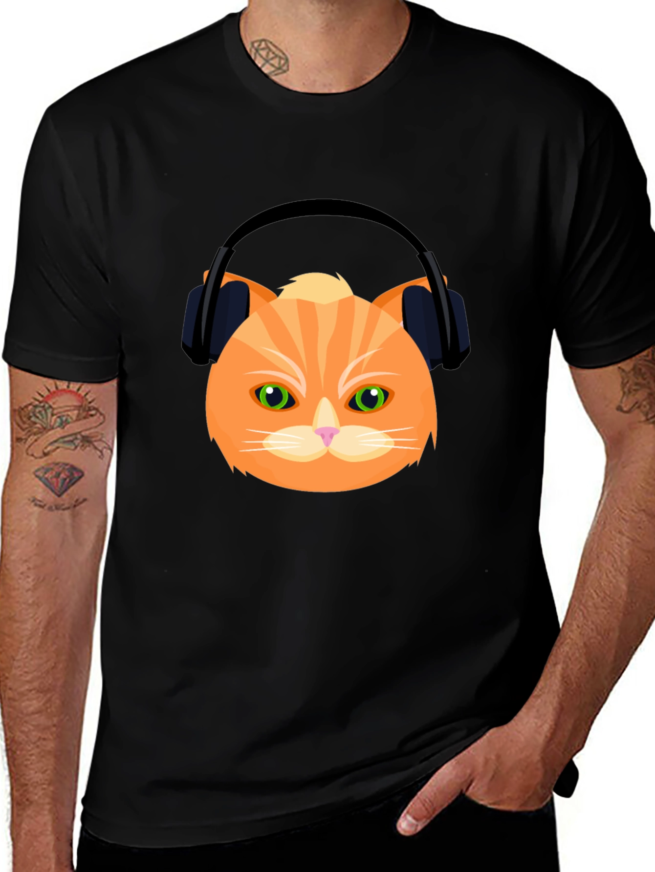Cool Cat Graphic Tee - DJ Kitten