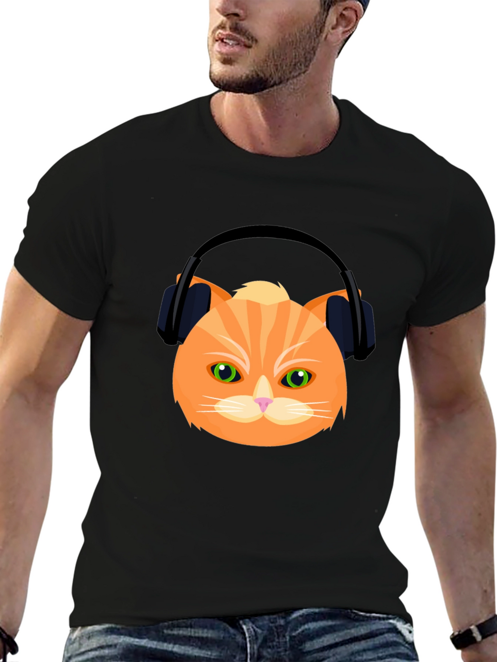 Cool Cat Graphic Tee - DJ Kitten