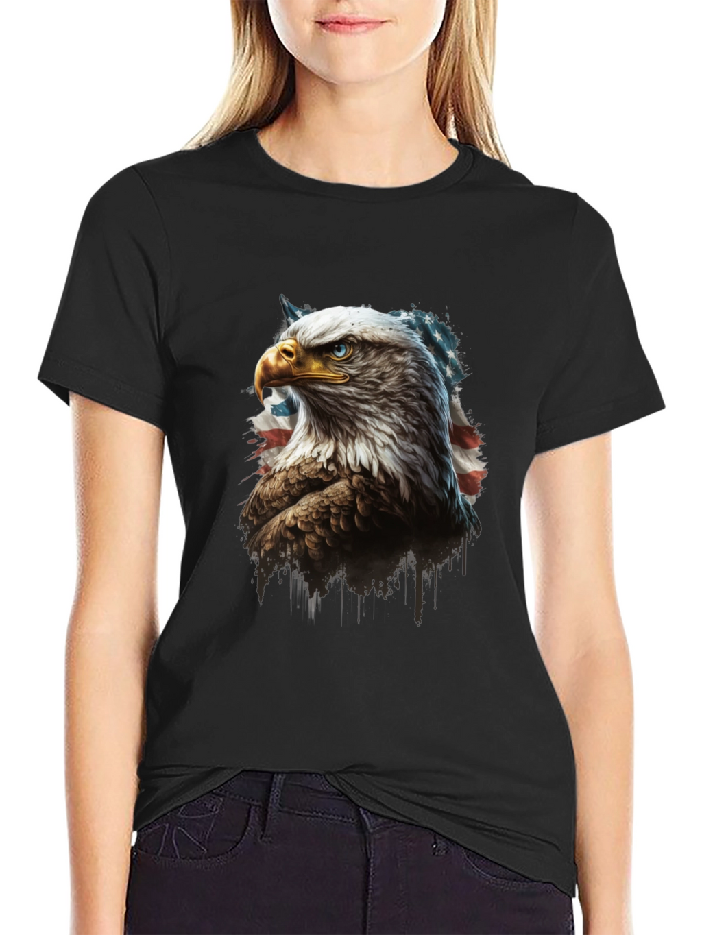 American Eagle Graphic Tee - Patriotic Design