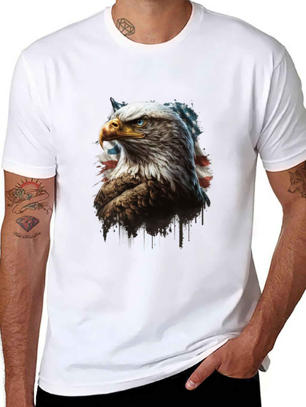 American Eagle Graphic Tee - Patriotic Design