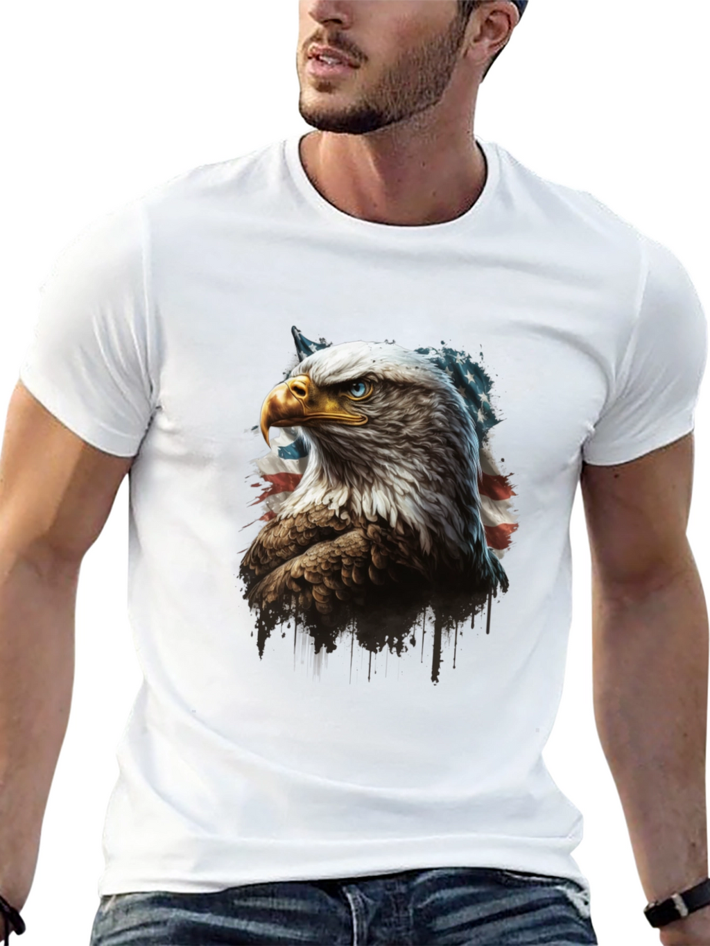 American Eagle Graphic Tee - Patriotic Design