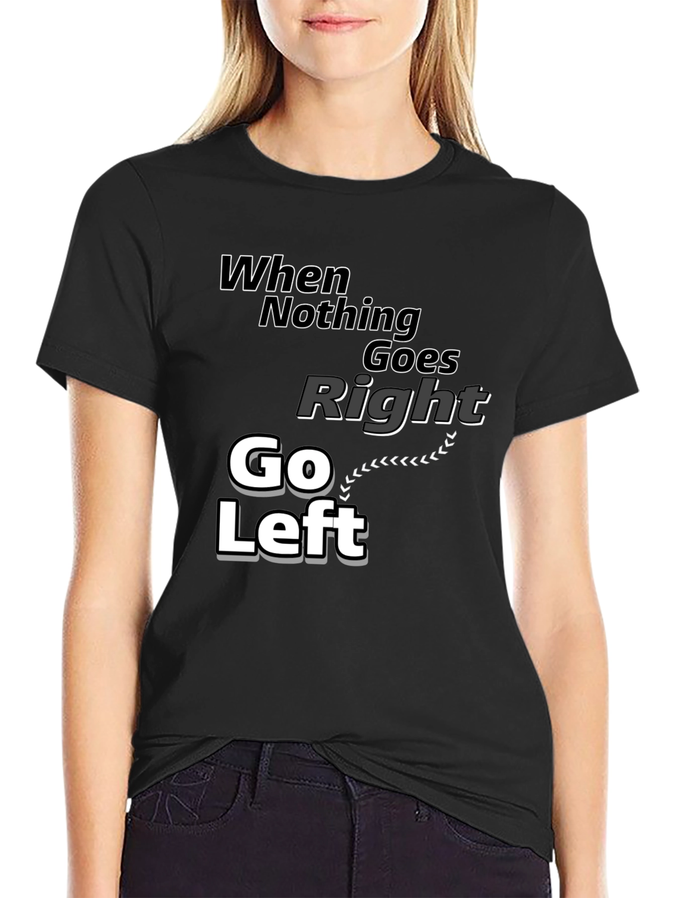 Go Left Graphic T-Shirt