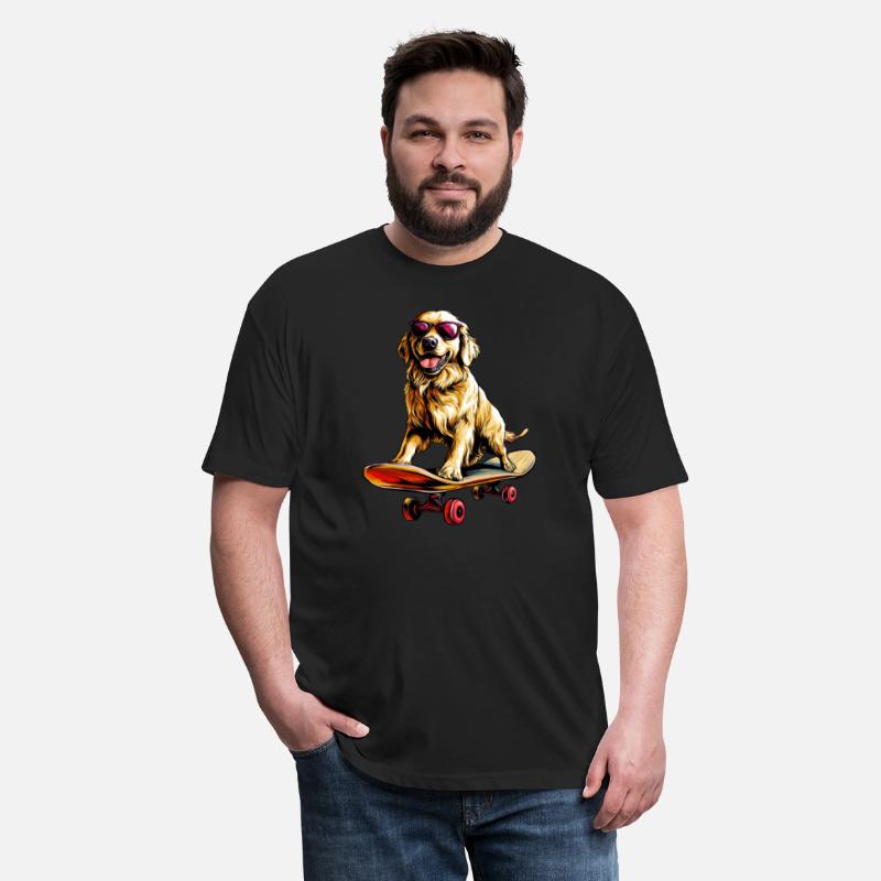 Skateboard Golden Retriever
